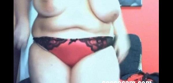  Zia matura in webcam amatoriale tettona in carne - mature aunt big boobs amateur